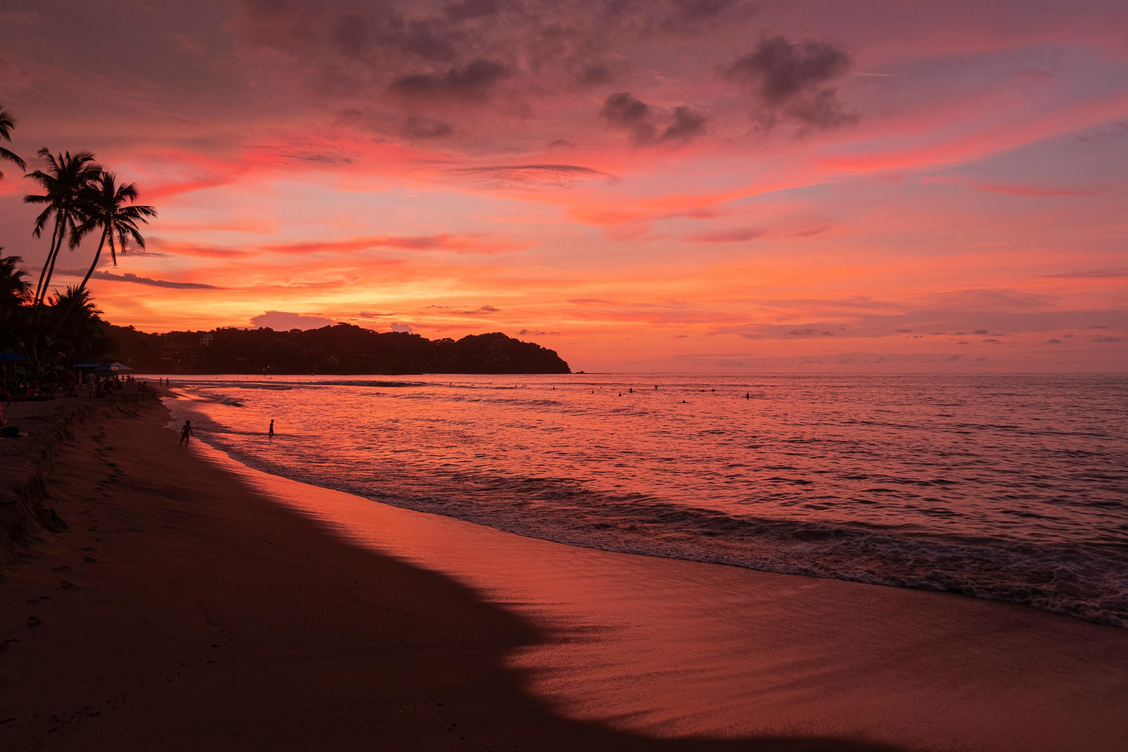 Paisaje costero al atardecer, Riviera Nayarit