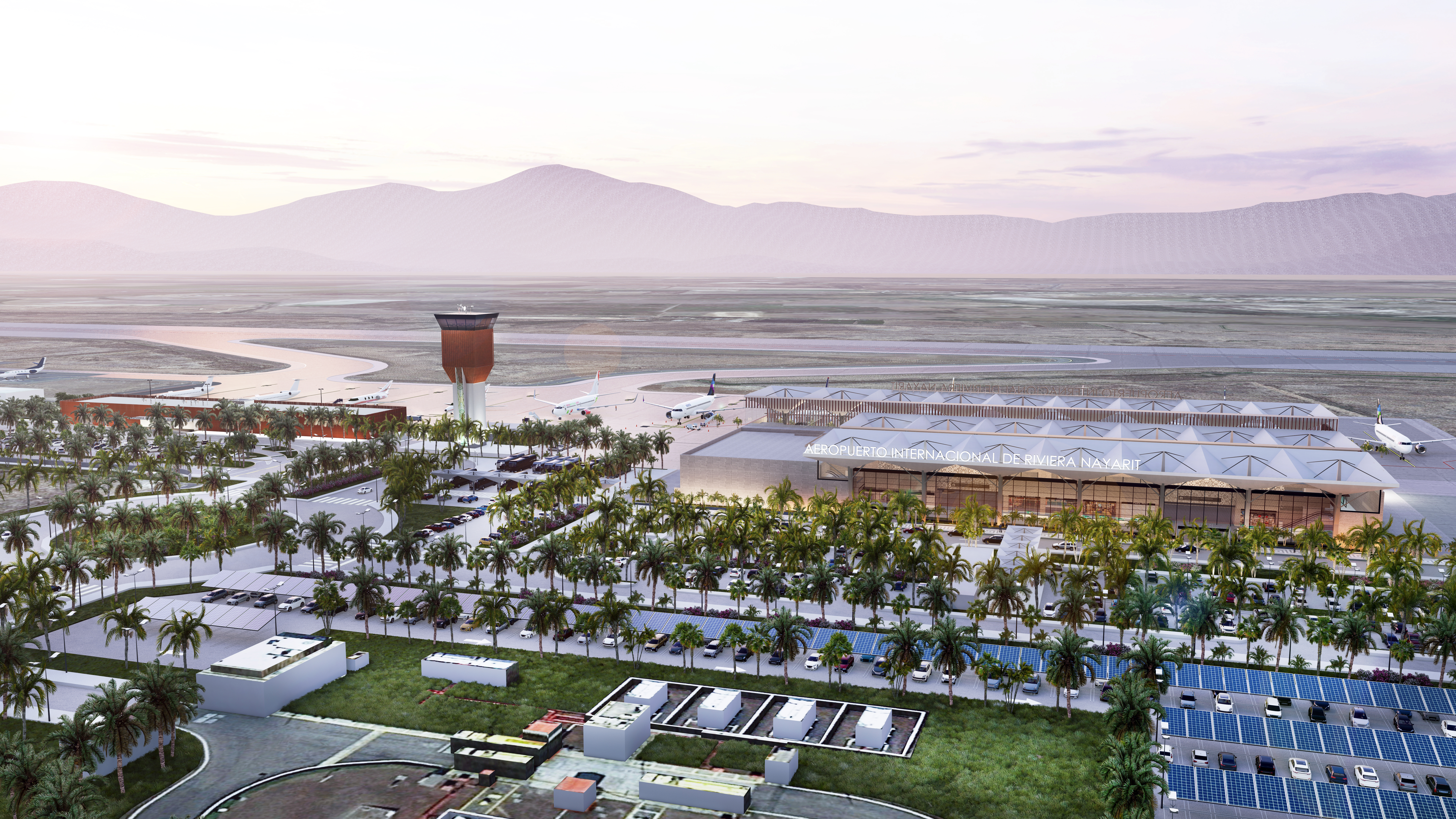 Render del aeropuerto