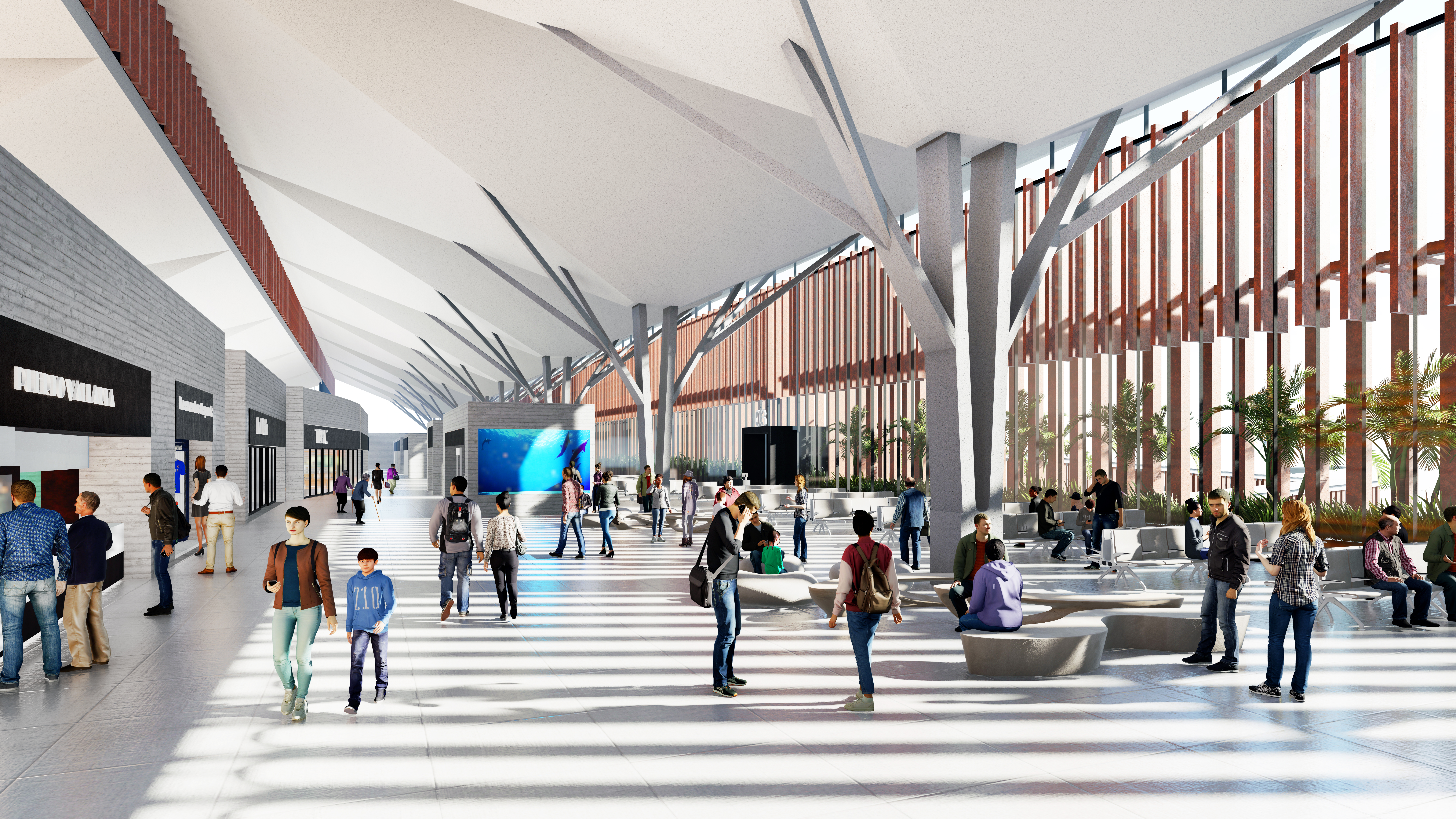 Render del aeropuerto